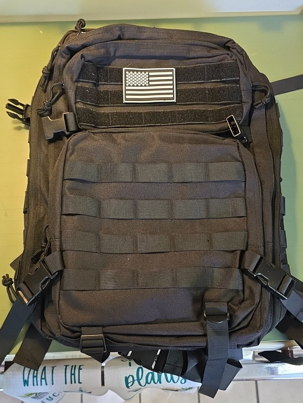 Black Tactical MOLLE Men’s Backpack - Rugged Everyday Carry 40L